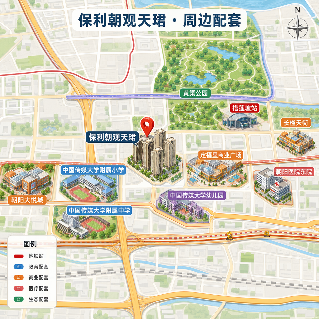 保利朝观天珺 · 周边配套
