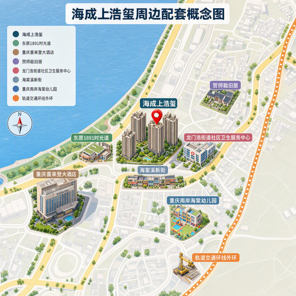 海成上浩玺周边配套概念图