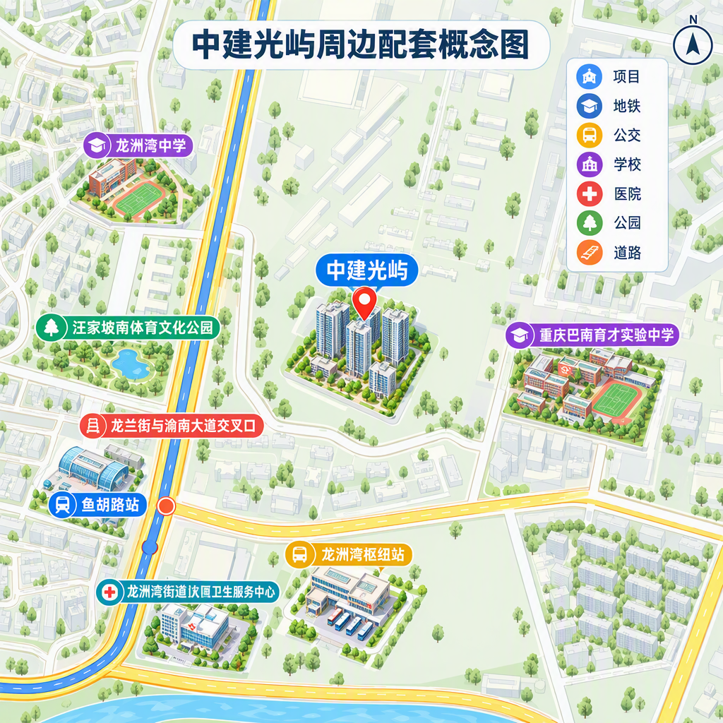 中建光屿周边配套概念图