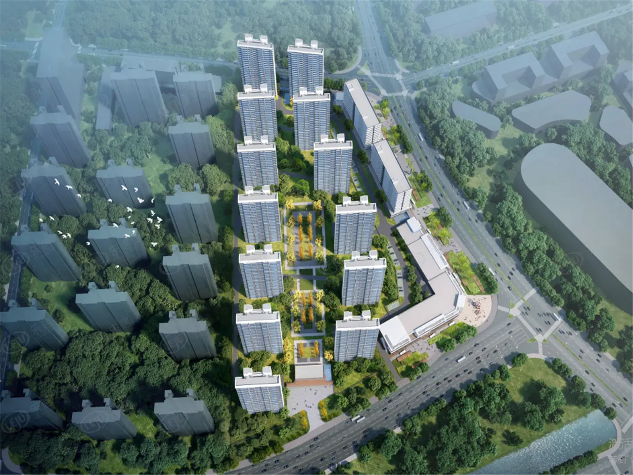 雨山路G58地块效果图