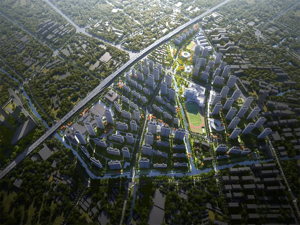 项目鸟瞰效果图