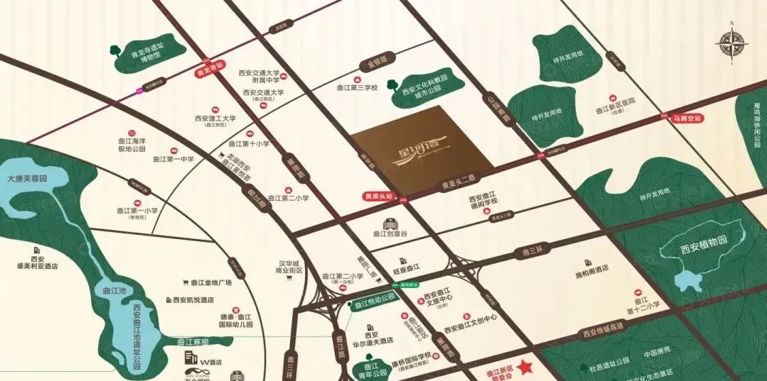 曲江星河湾花园位置图