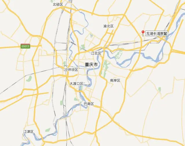 龙湖长滩原麓位置图