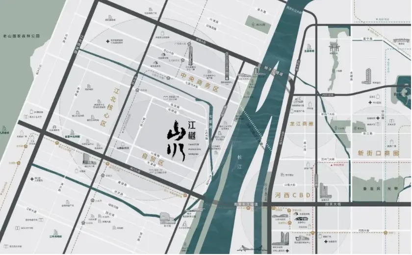 金基山川江樾位置图