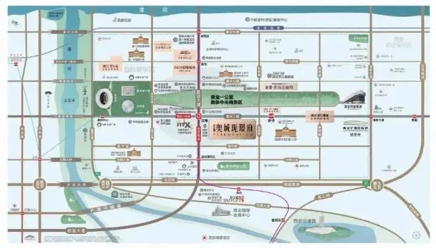 龙翔奥城珑璟府-位置图