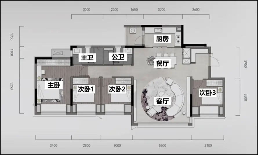 B1户型图
