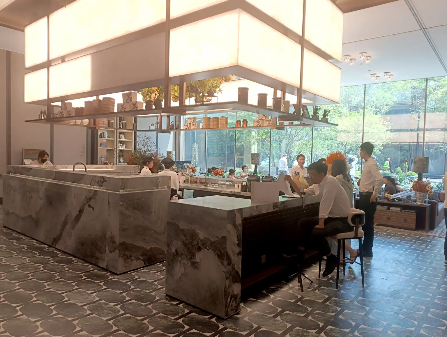 售楼处实景图 水吧