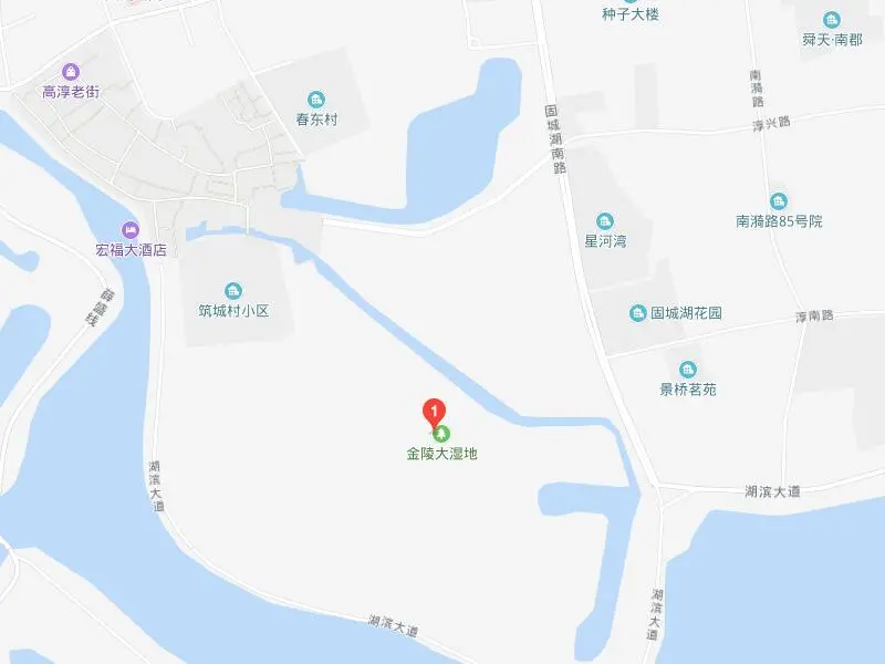 高淳雅园位置交通图