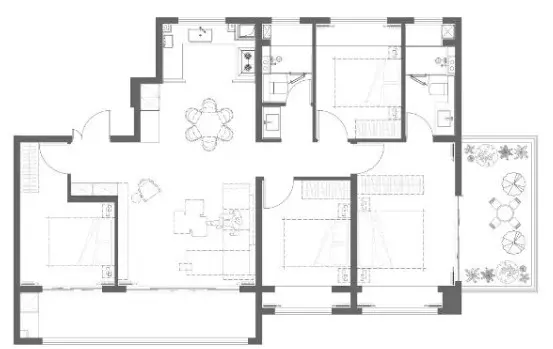 中建宁悦府143㎡户型图