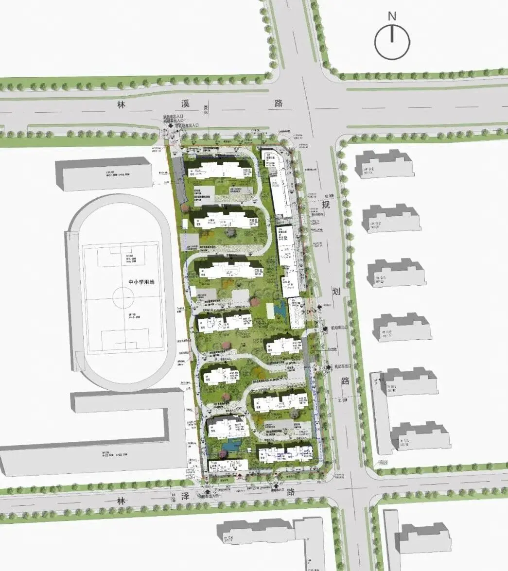 中国铁建博悦总平面图
