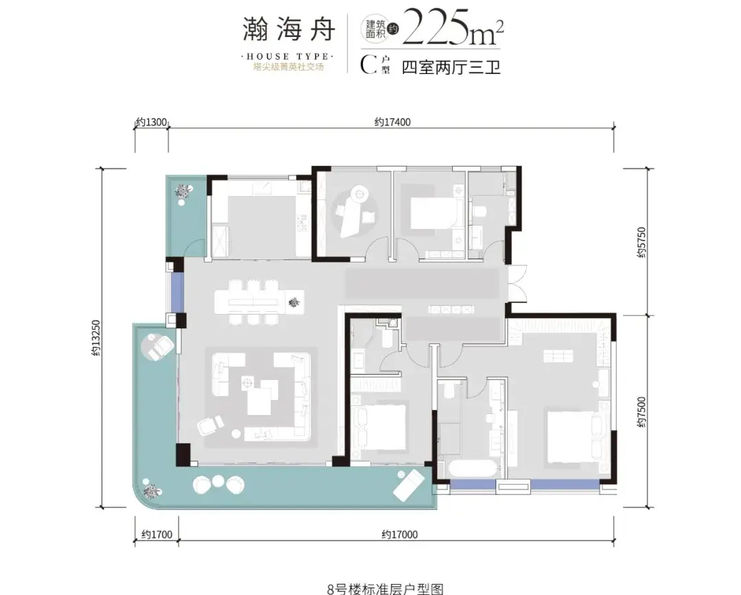 225㎡户型图
