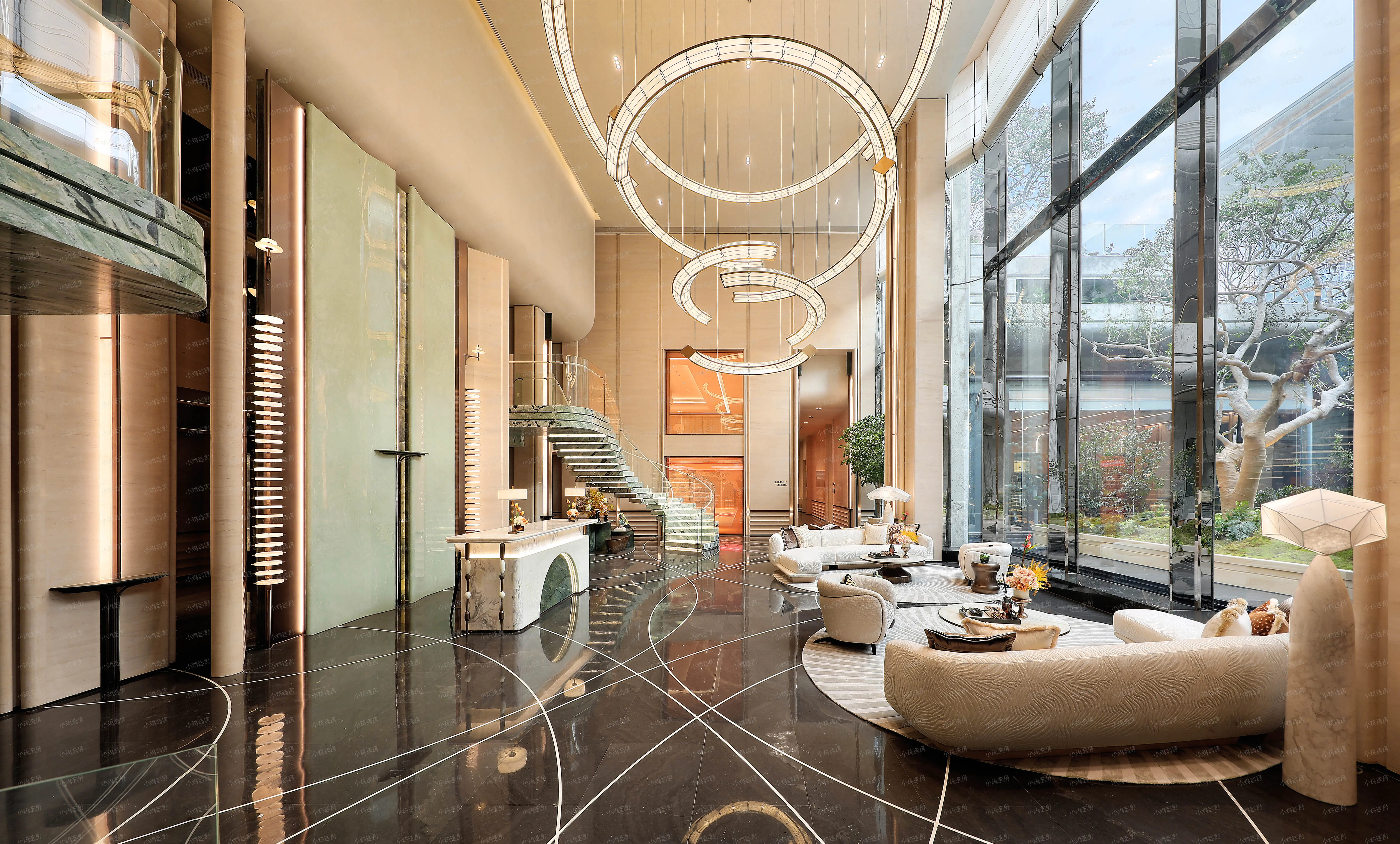 月映金沙售楼处实景