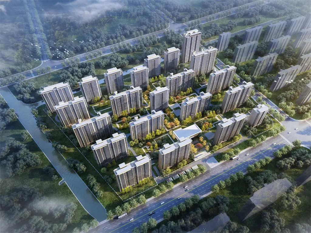 项目鸟瞰效果图