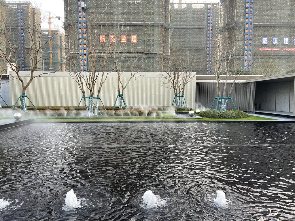 售楼处水景实景图