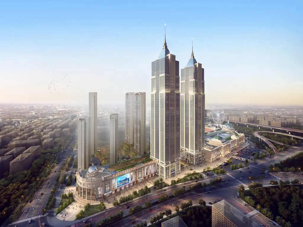 项目鸟瞰效果图