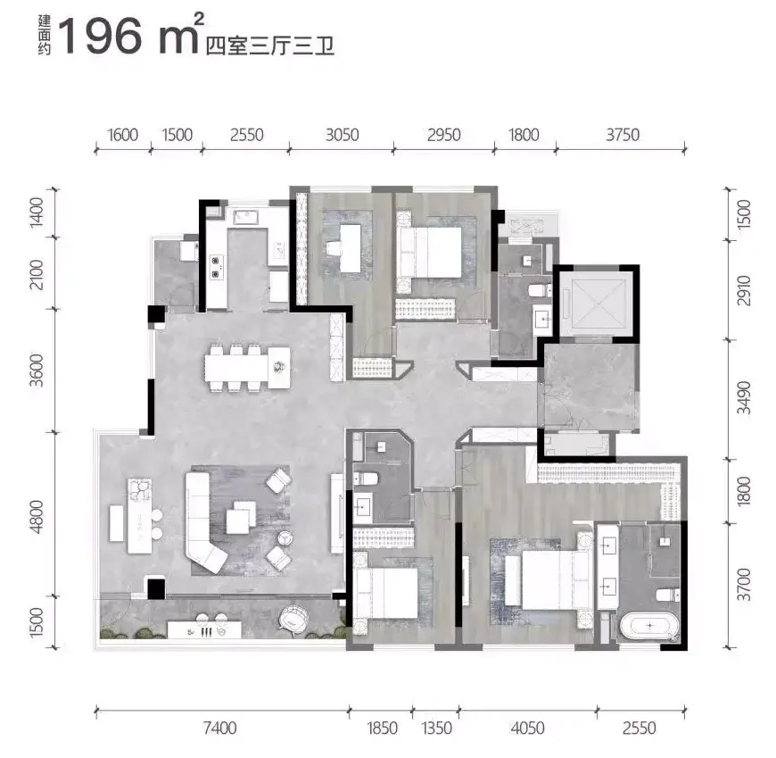 龙湖御湖境-房型图