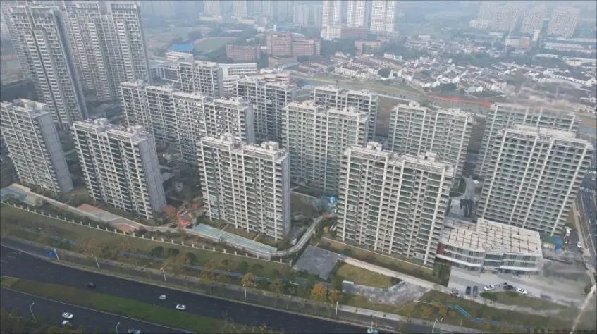 小区实景园林图