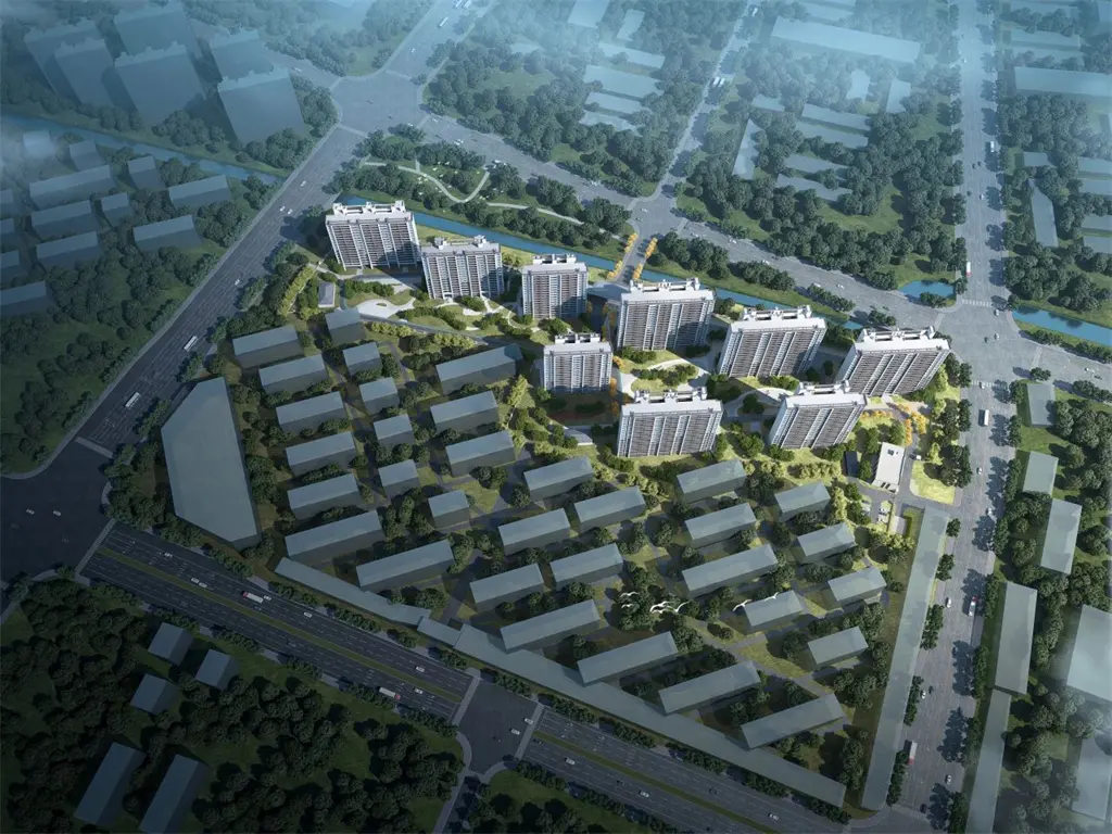 项目鸟瞰效果图