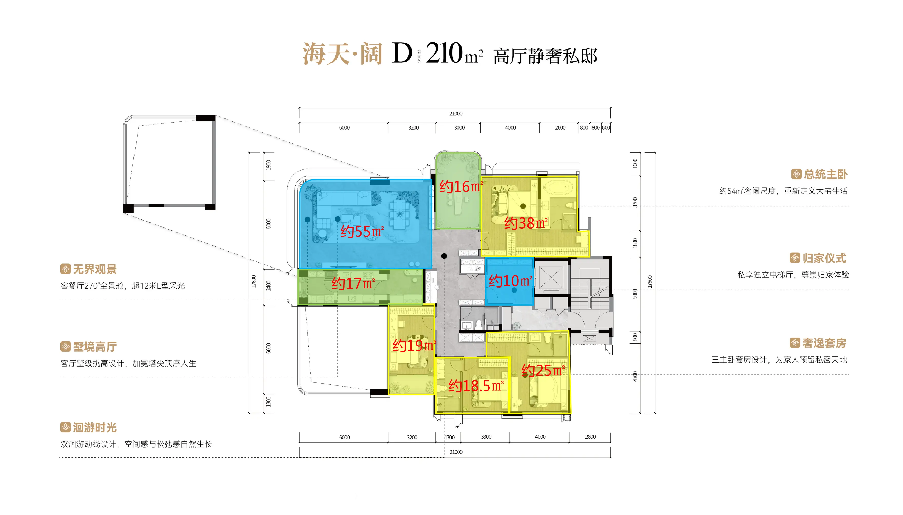 四房两厅四卫房型图