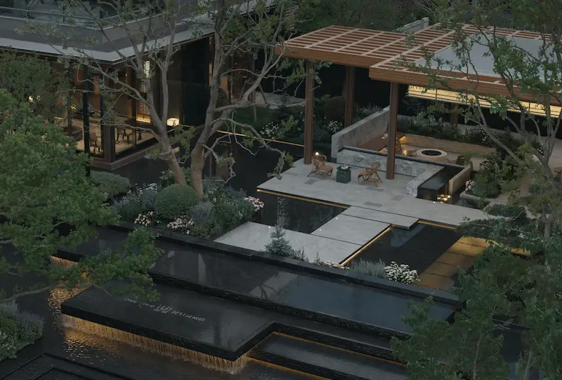 小区园林实景