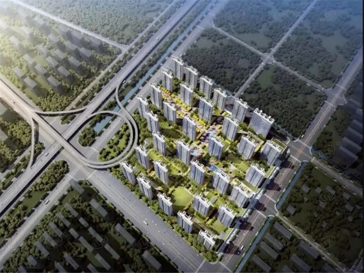 项目鸟瞰效果图