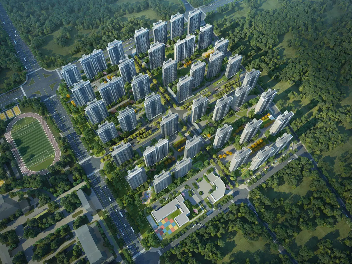 金地九峯境项目效果图