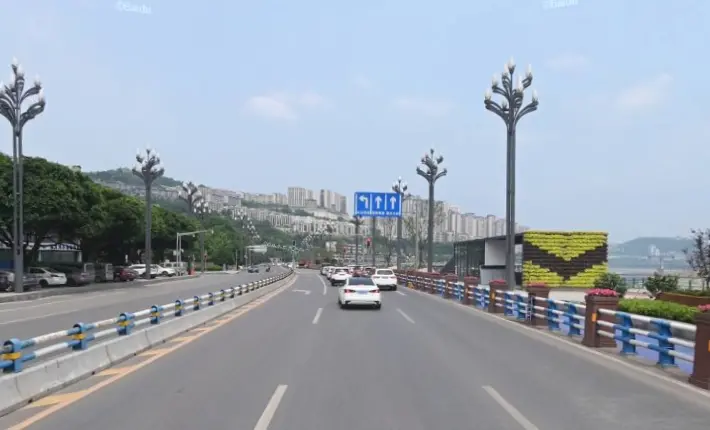 北滨一路道路实景图