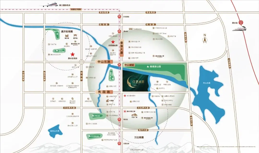 中国铁建·花语湖畔区位图