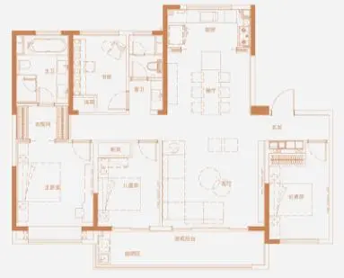 中国铁建·花语湖畔216-260㎡户型图