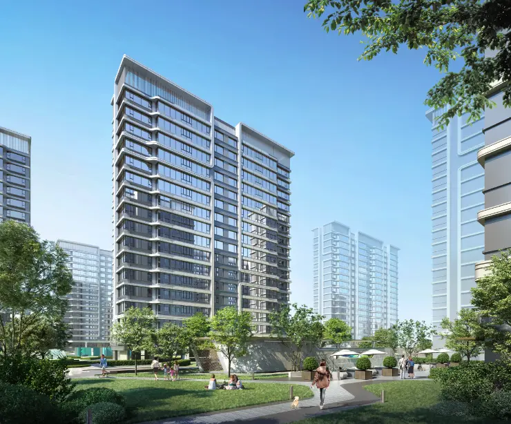 中国铁建·花语湖畔项目效果图