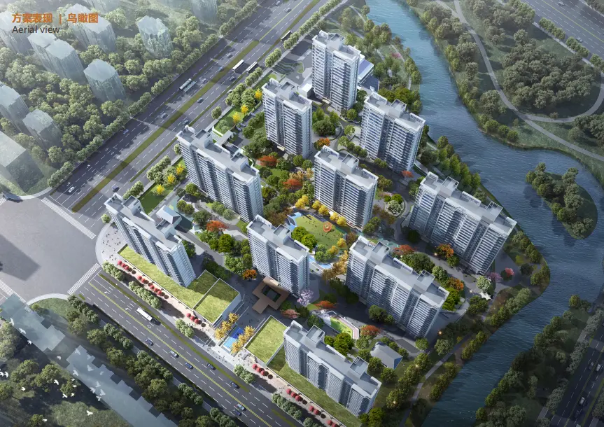 中国铁建·花语湖畔总平面图