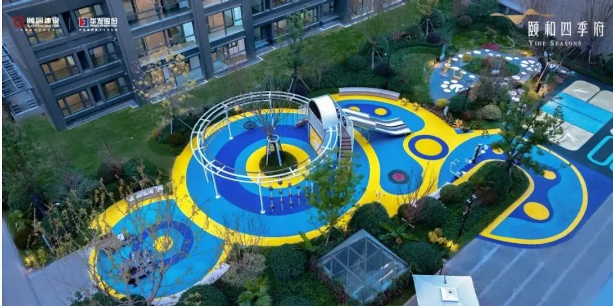 小区实景园林图