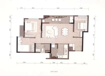 洋房建面79㎡房型图